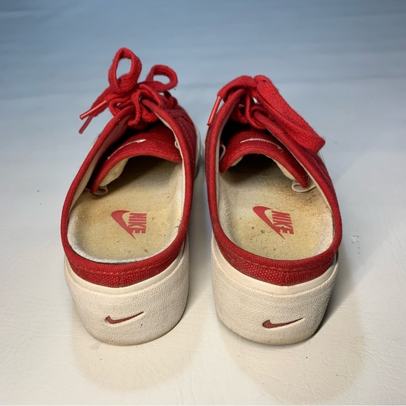 Women’s Nike Hermosa Mules Red Lace Up Slip On US 7.5 EUC Y2K 90's - Picture 3 of 10